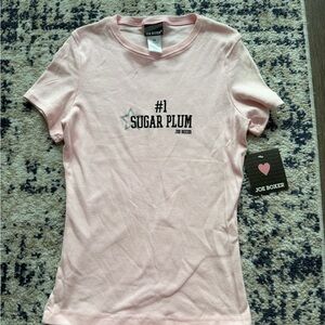 Vintage deadstock Joe Boxer Light Pink Graphic Tee with Brand Tag